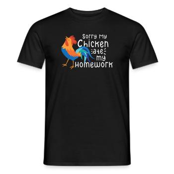 Poulet Fermier Cadeau Drôle Poulets Ferme de Campagne - T-shirt homme - noir - Devant - AI Model Male 178 light (178cm)