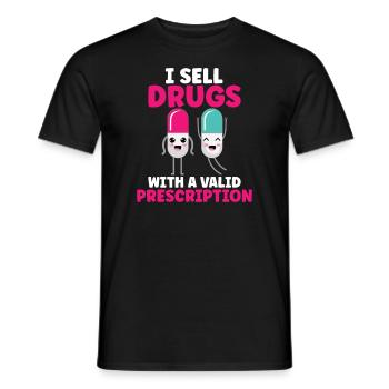 Funny pharmacist-pharmacy-technician-pharmacy - Men's T-Shirt - black - Front - AI Model Male 178 light (178cm)
