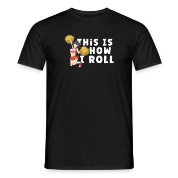 Cheerleading Cheerleader Girl Cheerleading Girl - Männer T-Shirt - Schwarz - Vorne - AI Model Male 178 light (178cm)