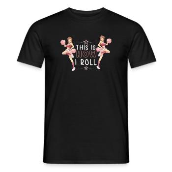 Cheerleading Cheerleader Girl Cheerleading Girl - Männer T-Shirt - Schwarz - Vorne - AI Model Male 178 light (178cm)