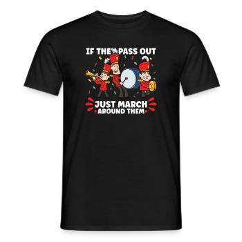 Marching Band Clarinetist School Probenmusik - Männer T-Shirt - Schwarz - Vorne - AI Model Male 178 light (178cm)
