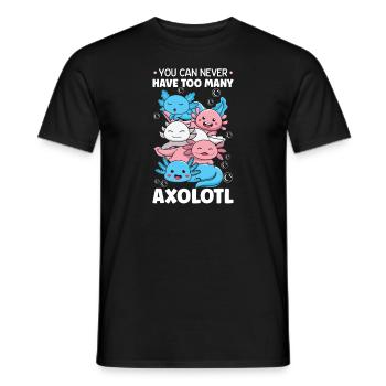 Axolotl Amphibian Funny Coolalotl - Männer T-Shirt - Schwarz - Vorne - AI Model Male 178 light (178cm)