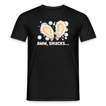 Oyster Lovers Funny Oyster Oyster Shucker - Men's T-Shirt - black - Front - AI Model Male 178 light (178cm)