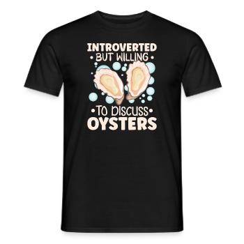 Auster-liebhaber Lustige Auster Auster Shucker - Männer T-Shirt - Schwarz - Vorne - AI Model Male 178 light (178cm)