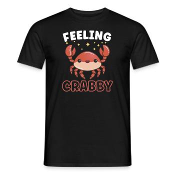 Crab Crab Shrimp Whisperer Crab Hunting Fisherman - Men's T-Shirt - black - Front - AI Model Male 178 light (178cm)
