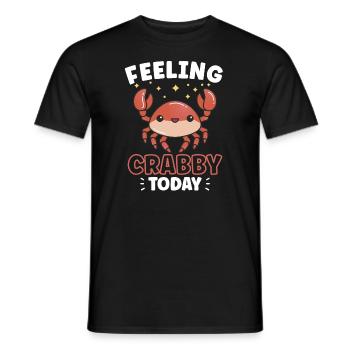 Crab Crab Shrimp Whisperer Crab Hunting Fisherman - Men's T-Shirt - black - Front - AI Model Male 178 light (178cm)