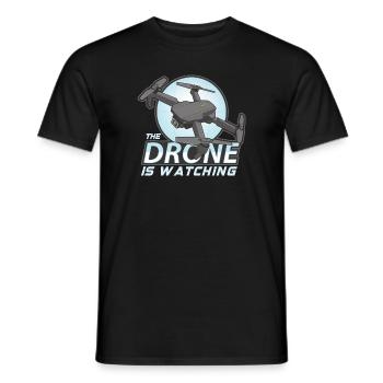 Drohne Pilot Opa Geschenkidee Alter Mann Mit - Männer T-Shirt - Schwarz - Vorne - AI Model Male 178 light (178cm)
