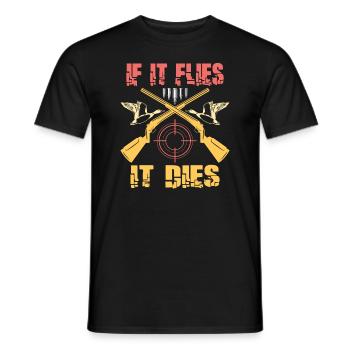 Duck Hunt Duck Hunter Bird Hunting Duck Hunting - Männer T-Shirt - Schwarz - Vorne - AI Model Male 178 light (178cm)