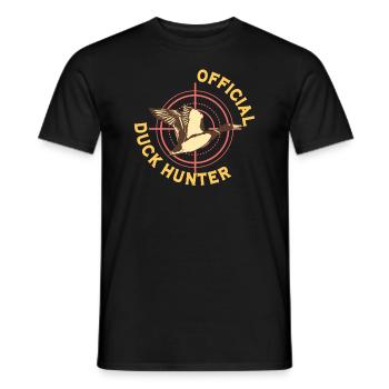 Duck Hunt Duck Hunter Bird Hunting Duck Hunting - Männer T-Shirt - Schwarz - Vorne - AI Model Male 178 light (178cm)