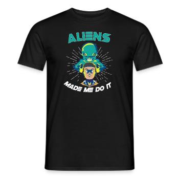 Alien Extraterrestrial Area 51 Ufo Space Geek - Männer T-Shirt - Schwarz - Vorne - AI Model Male 178 light (178cm)