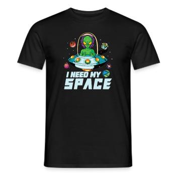 Alien Extraterrestrial Area 51 Ufo Space Geek - Männer T-Shirt - Schwarz - Vorne - AI Model Male 178 light (178cm)