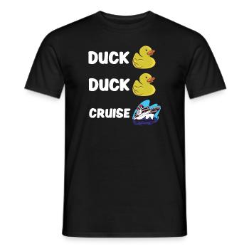 Bateau de navigation Capitaine Navire de croisière - T-shirt homme - noir - Devant - AI Model Male 178 light (178cm)