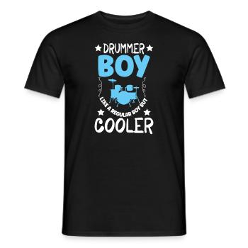 Batteur Batterie Musique Batterie Batterie - T-shirt homme - noir - Devant - AI Model Male 178 light (178cm)