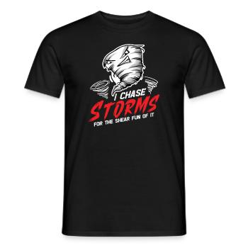 Meteorologie-kindertornado-sturm, Der Sturm-fan - Männer T-Shirt - Schwarz - Vorne - AI Model Male 178 light (178cm)