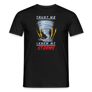 Meteorologie-kindertornado-sturm, Der Sturm-fan - Männer T-Shirt - Schwarz - Vorne - AI Model Male 178 light (178cm)