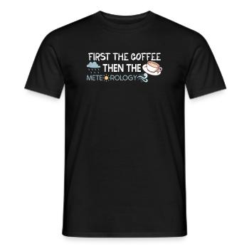 Funny Meteorology Meteorologist Weather Lover - Männer T-Shirt - Schwarz - Vorne - AI Model Male 178 light (178cm)