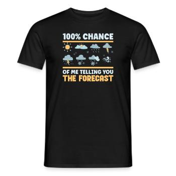 Funny Meteorology Meteorologist Weather Lover - Männer T-Shirt - Schwarz - Vorne - AI Model Male 178 light (178cm)