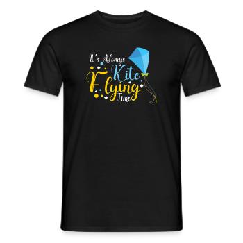 Kite Flying Kite Fan For Fite Flying Lovers - Men's T-Shirt - black - Front - AI Model Male 178 light (178cm)