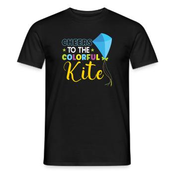 Kite Flying Kite Fan For Fite Flying Lovers - Men's T-Shirt - black - Front - AI Model Male 178 light (178cm)