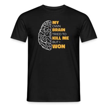 Schlaganfall Survivor Schlaganfall Bewusstsein - Männer T-Shirt - Schwarz - Vorne - AI Model Male 178 light (178cm)