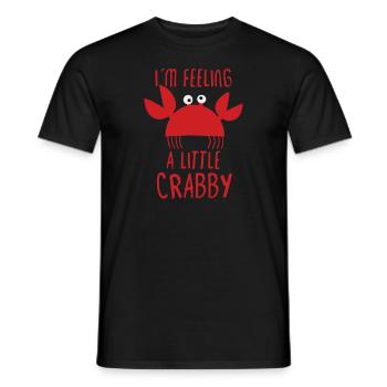 Crab Crab Shrimp Whisperer Crab Hunting Fisherman - Men's T-Shirt - black - Front - AI Model Male 178 light (178cm)