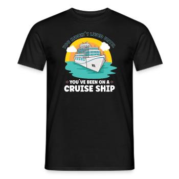 Bateau de navigation Capitaine Navire de croisière - T-shirt homme - noir - Devant - AI Model Male 178 light (178cm)