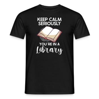 Lecteur de livres Lecture Littérature Amoureux de l’écriture - T-shirt homme - noir - Devant - AI Model Male 178 light (178cm)