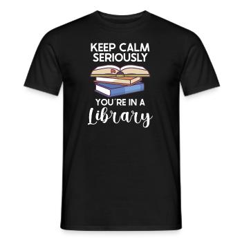 Lecteur de livres Lecture Littérature Amoureux de l’écriture - T-shirt homme - noir - Devant - AI Model Male 178 light (178cm)