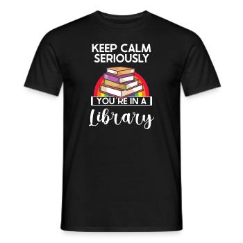 Lecteur de livres Lecture Littérature Amoureux de l’écriture - T-shirt homme - noir - Devant - AI Model Male 178 light (178cm)
