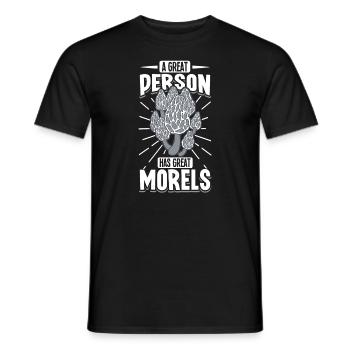 Morels Mushroom Picker Mushroom Farmer Mushroom - T-shirt homme - noir - Devant - AI Model Male 178 light (178cm)