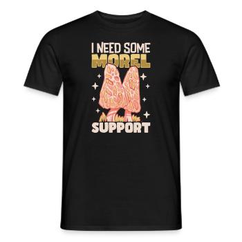 Morels Mushroom Picker Mushroom Farmer Mushroom - Men's T-Shirt - black - Front - AI Model Male 178 light (178cm)