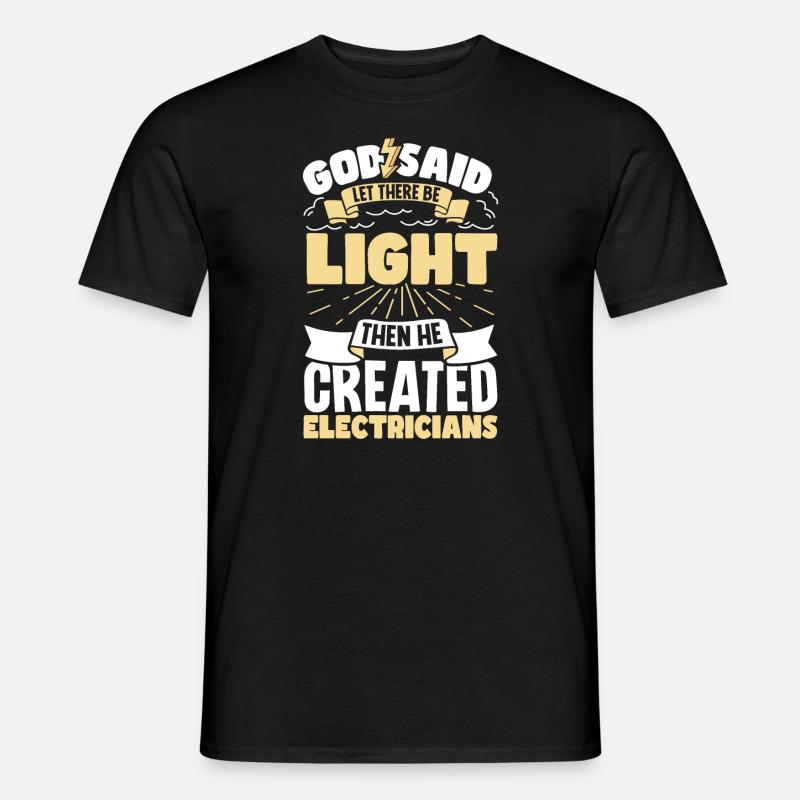 Electrician Electrical Engineer Lineman Electrical - Männer T-Shirt - Schwarz