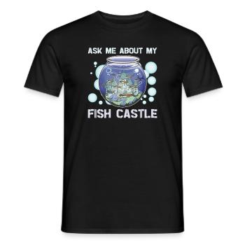 Aquaristik Aquarium Keeper Fishkeeper Salzwasser - Männer T-Shirt - Schwarz - Vorne - AI Model Male 178 light (178cm)