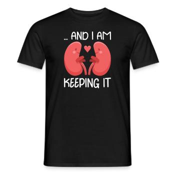 Kidney Transplant Kidney Donor Kidney Disease - Men's T-Shirt - black - Front - AI Model Male 178 light (178cm)