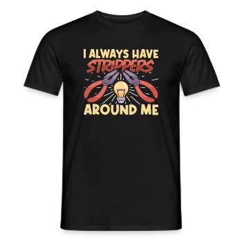 Electrician Electrical Engineer Lineman Electrical - Männer T-Shirt - Schwarz - Vorne - AI Model Male 178 light (178cm)