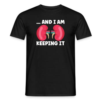Kidney Transplant Kidney Donor Kidney Disease - Men's T-Shirt - black - Front - AI Model Male 178 light (178cm)