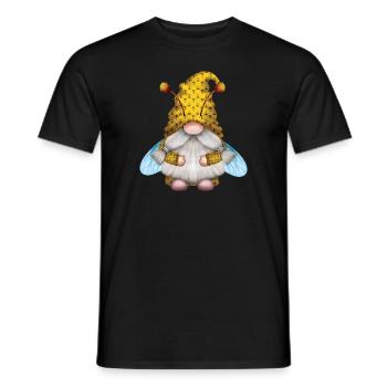 Gnome Abeille Abeille Apiculteur Apiculture Abeille Apiculture - T-shirt homme - noir - Devant - AI Model Male 178 light (178cm)