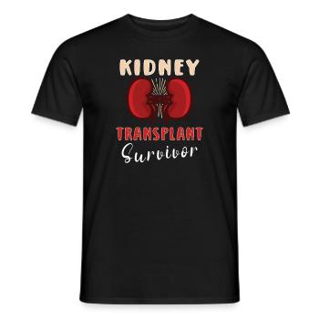 Kidney Transplant Kidney Donor Kidney Disease - Men's T-Shirt - black - Front - AI Model Male 178 light (178cm)