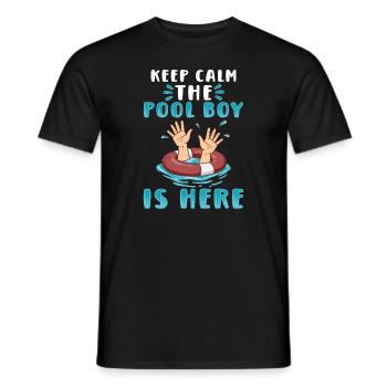 Schwimmer Scuba Diving Pool Boy Wassersport - Männer T-Shirt - Schwarz - Vorne - AI Model Male 178 light (178cm)