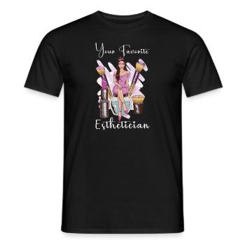 Beautician Esthetician Make Up Beauty-care Salon - Men's T-Shirt - black - Front - AI Model Male 178 light (178cm)