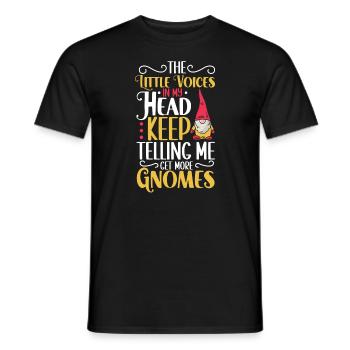 Gnomes de jardin Gnome Amant Drôle de Gnome Jardinage - T-shirt homme - noir - Devant - AI Model Male 178 light (178cm)