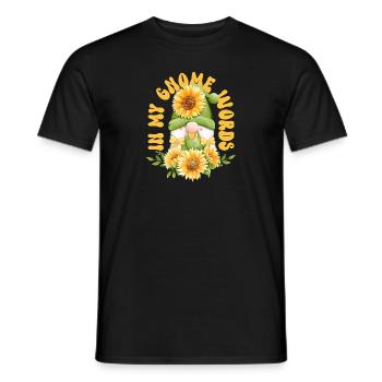 Garden Gnomes Gnome Lover Funny Gnome Gardening - Men's T-Shirt - black - Front - AI Model Male 178 light (178cm)
