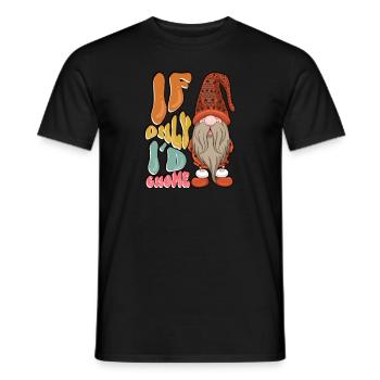 Garden Gnomes Gnome Lover Funny Gnome Gardening - Men's T-Shirt - black - Front - AI Model Male 178 light (178cm)