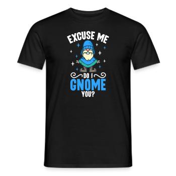 Gartenzwerge Gnome Lover Funny Gnome Gardening - Männer T-Shirt - Schwarz - Vorne - AI Model Male 178 light (178cm)