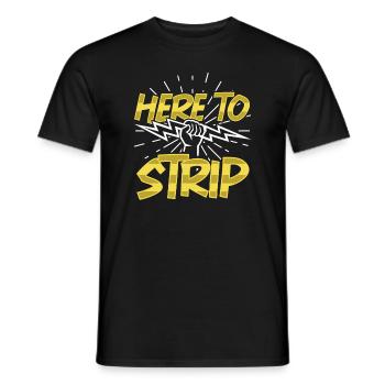 Electrician Electrical Engineer Lineman Electrical - Men's T-Shirt - black - Front - AI Model Male 178 light (178cm)