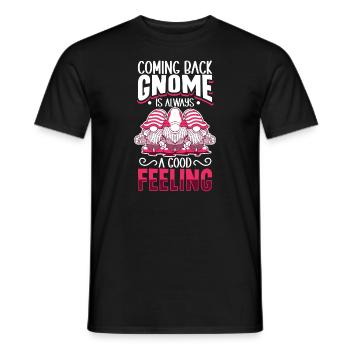 Garden Gnomes Gnome Lover Funny Gnome Gardening - Men's T-Shirt - black - Front - AI Model Male 178 light (178cm)