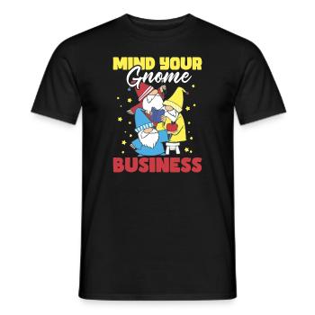 Garden Gnomes Gnome Lover Funny Gnome Gardening - Men's T-Shirt - black - Front - AI Model Male 178 light (178cm)