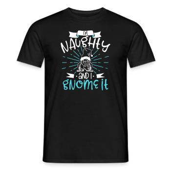 Garden Gnomes Gnome Lover Funny Gnome Gardening - Men's T-Shirt - black - Front - AI Model Male 178 light (178cm)