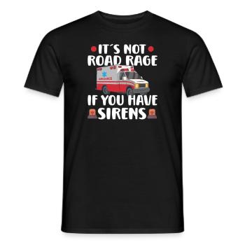 Paramedic First Responder Ambulance Driver - Men's T-Shirt - black - Front - AI Model Male 178 light (178cm)