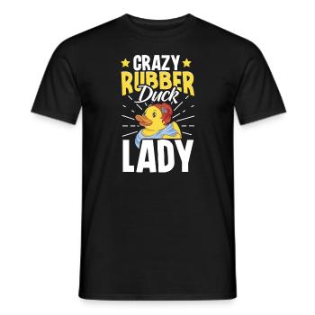 Rubber Duck Ducks Bird Hunt Duck lover Gift Idea - Men's T-Shirt - black - Front - AI Model Male 178 light (178cm)